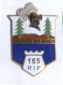 Insigne régimentaire du 165e_régiment_d'infanterie de forteresse (1939)