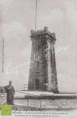 Siège de Belfort (1870-71) fort de la Miotte que fut tiré le dernier coup de canon.