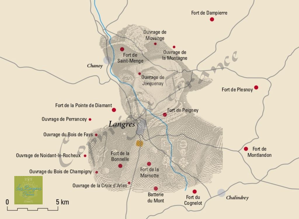 Carte de la place de Langres