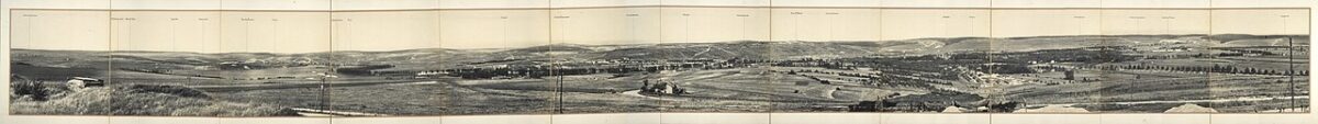 Panorama de Verdun, vue prise du fort de la Chaume (1917).- Photographs division de la Bibliothèque du Congrès des États-Unis sous le numéro d’identification pan.6a35675