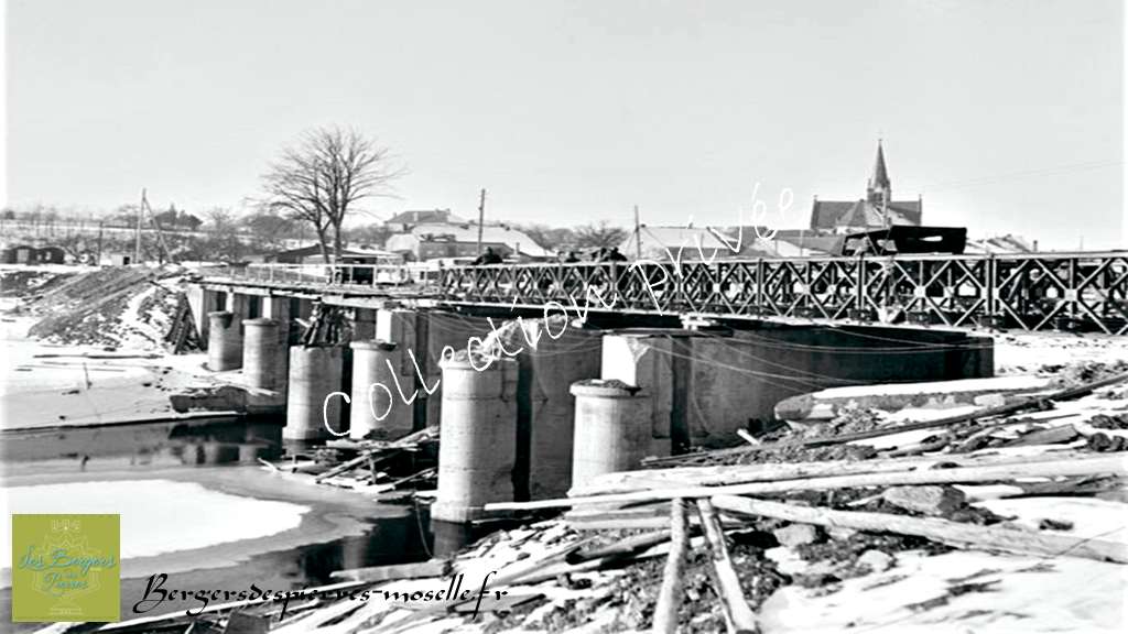 Barrage de Wittring en hiver 1940