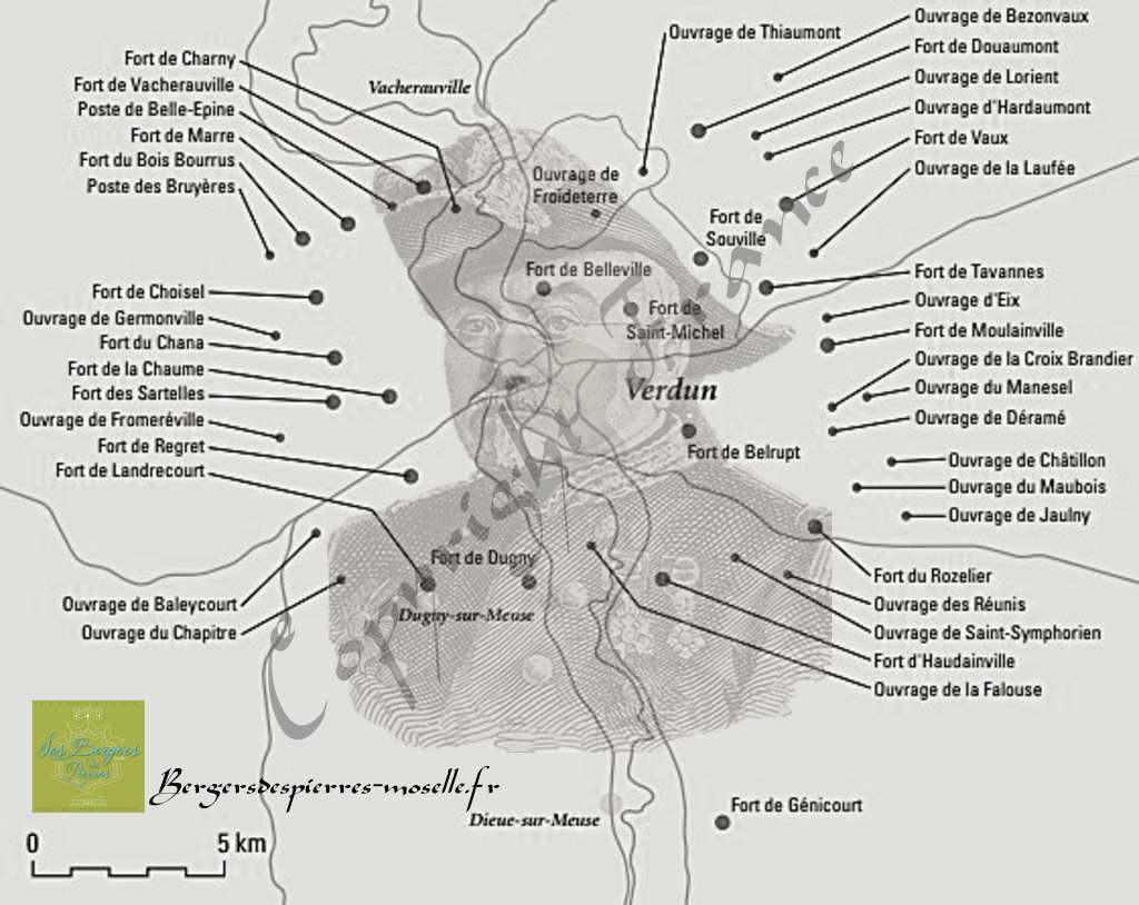 Carte de la place de Verdun